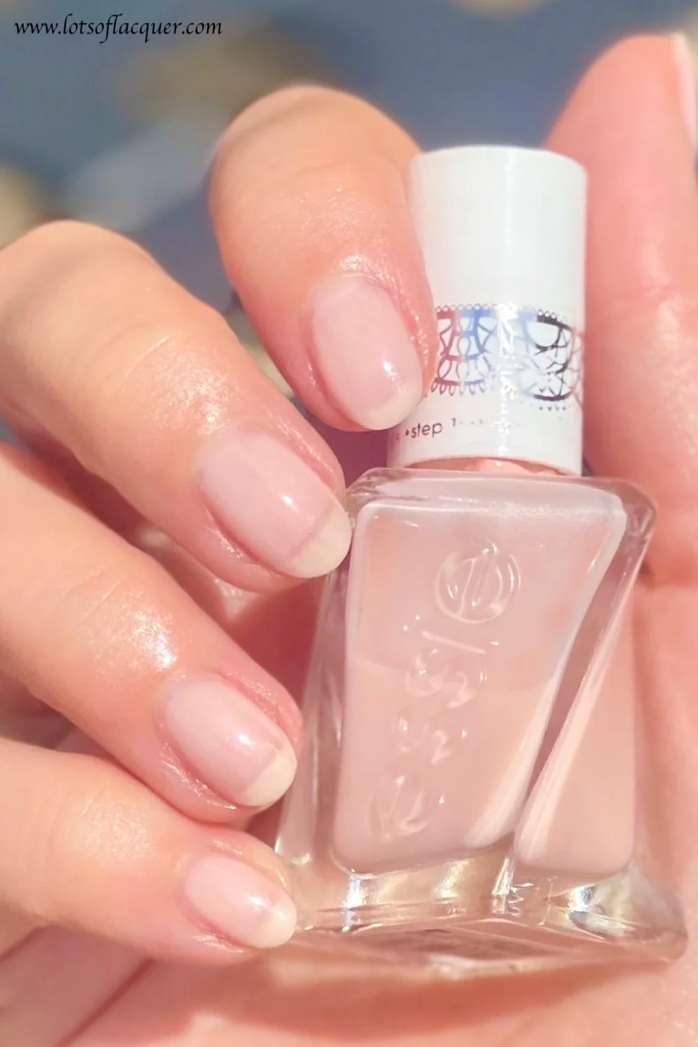 essie gel couture gossamer garments swatch