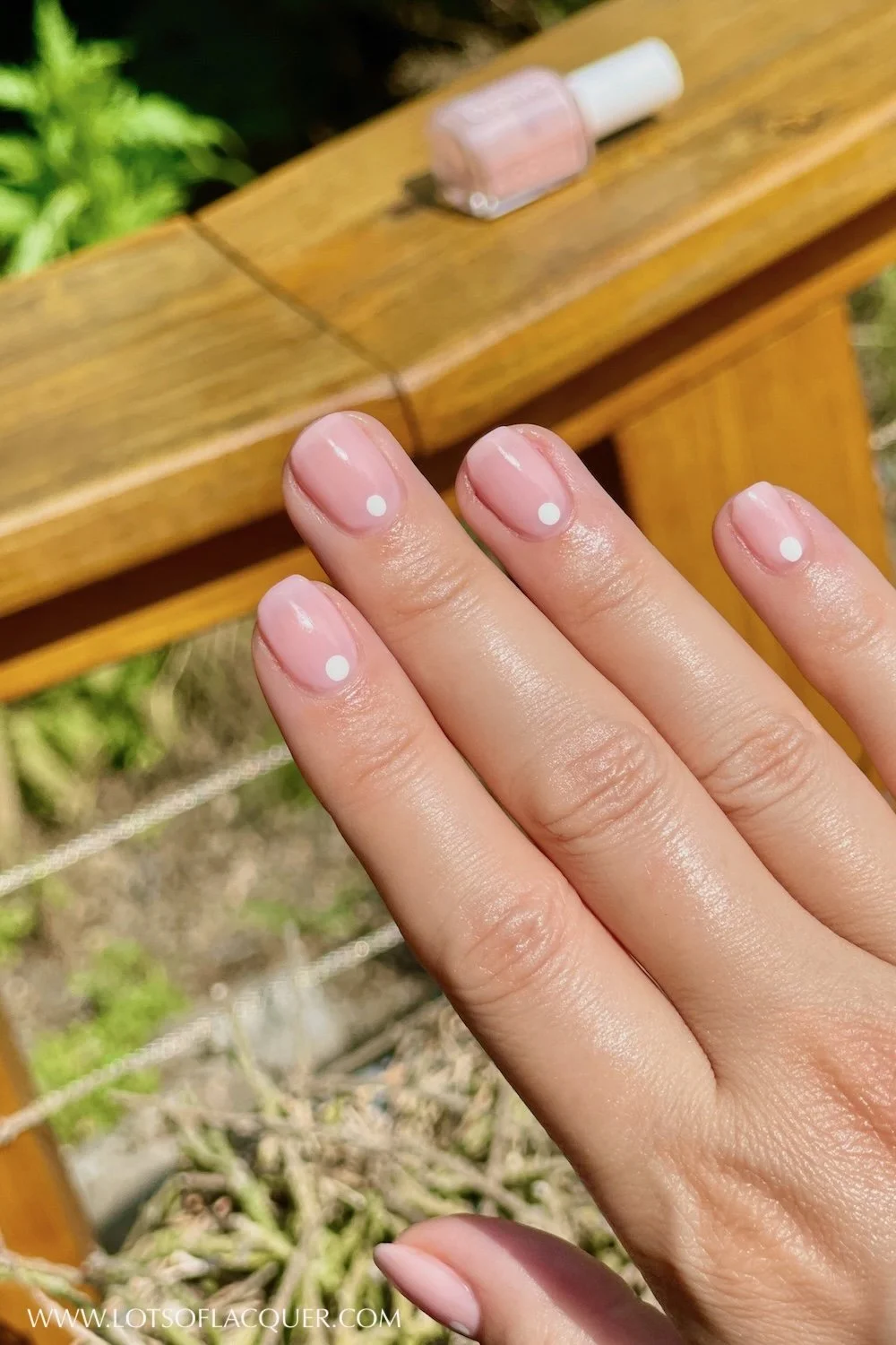 white dot manicure simple minimalist nail art