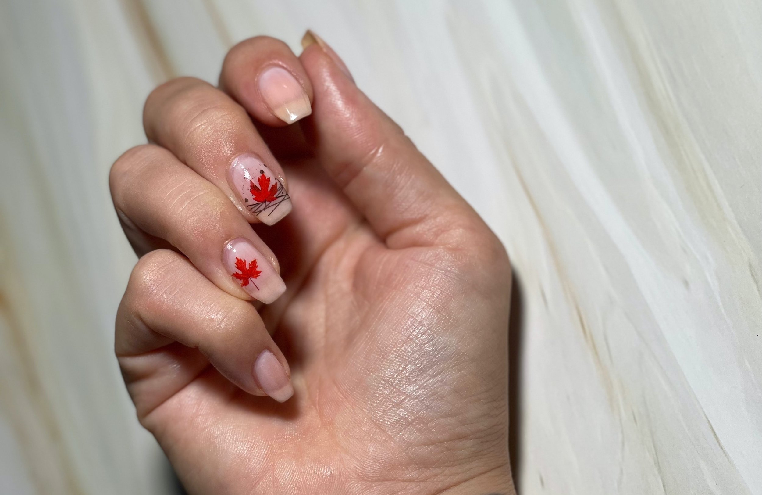3. "Fall Leaves Nail Design for Thanksgiving" - wide 9