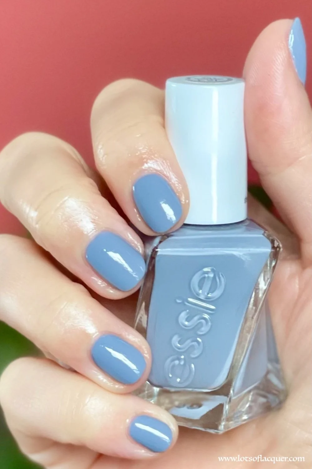 Gel by Essie Once Upon a Time Swatch - long wearing icy blue nail polish
