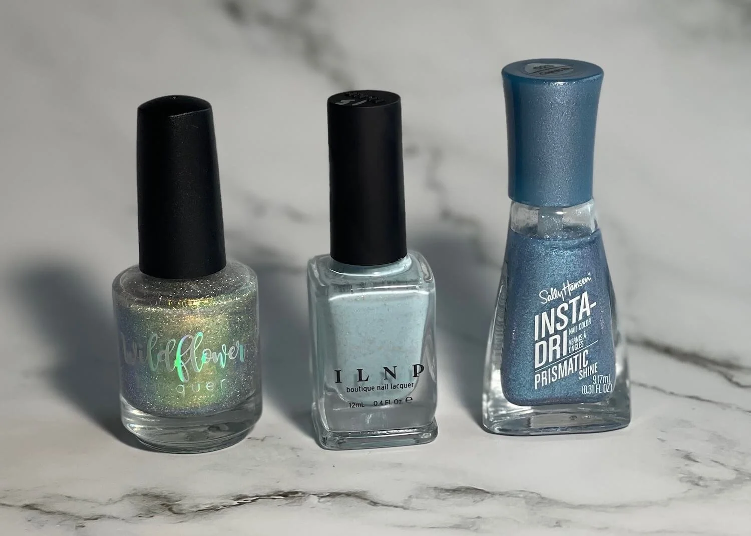 Blue Holographic Nails — Lots of Lacquer