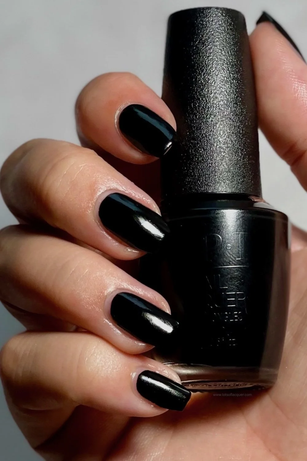 OPI Black Onyx swatch