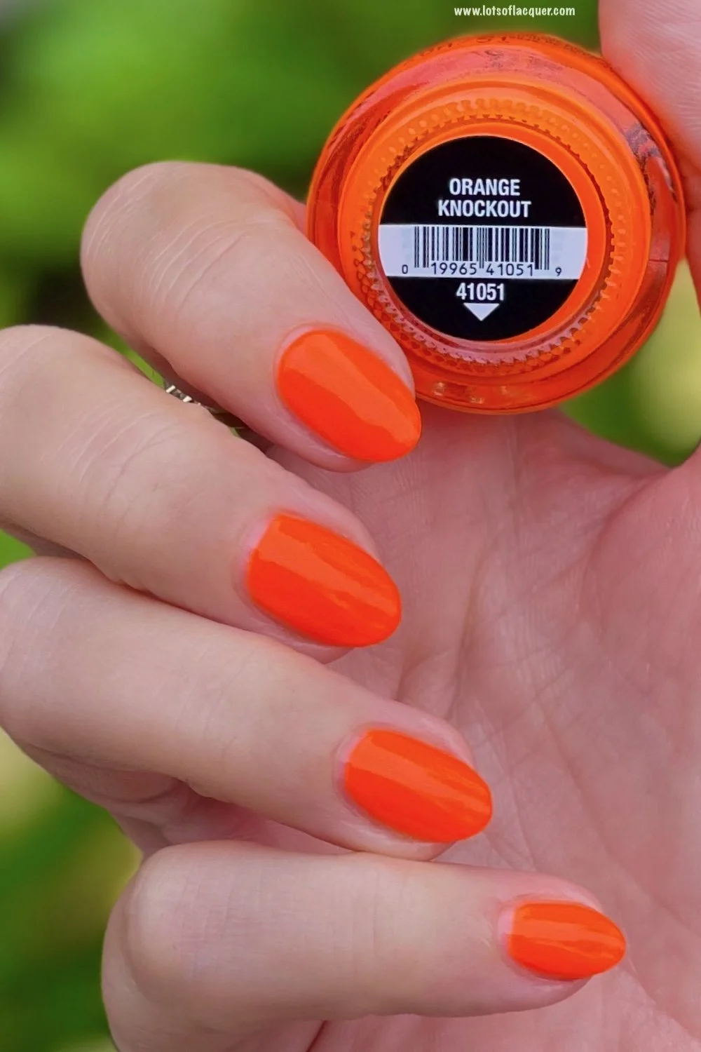 China Glaze Orange Knockout swatch