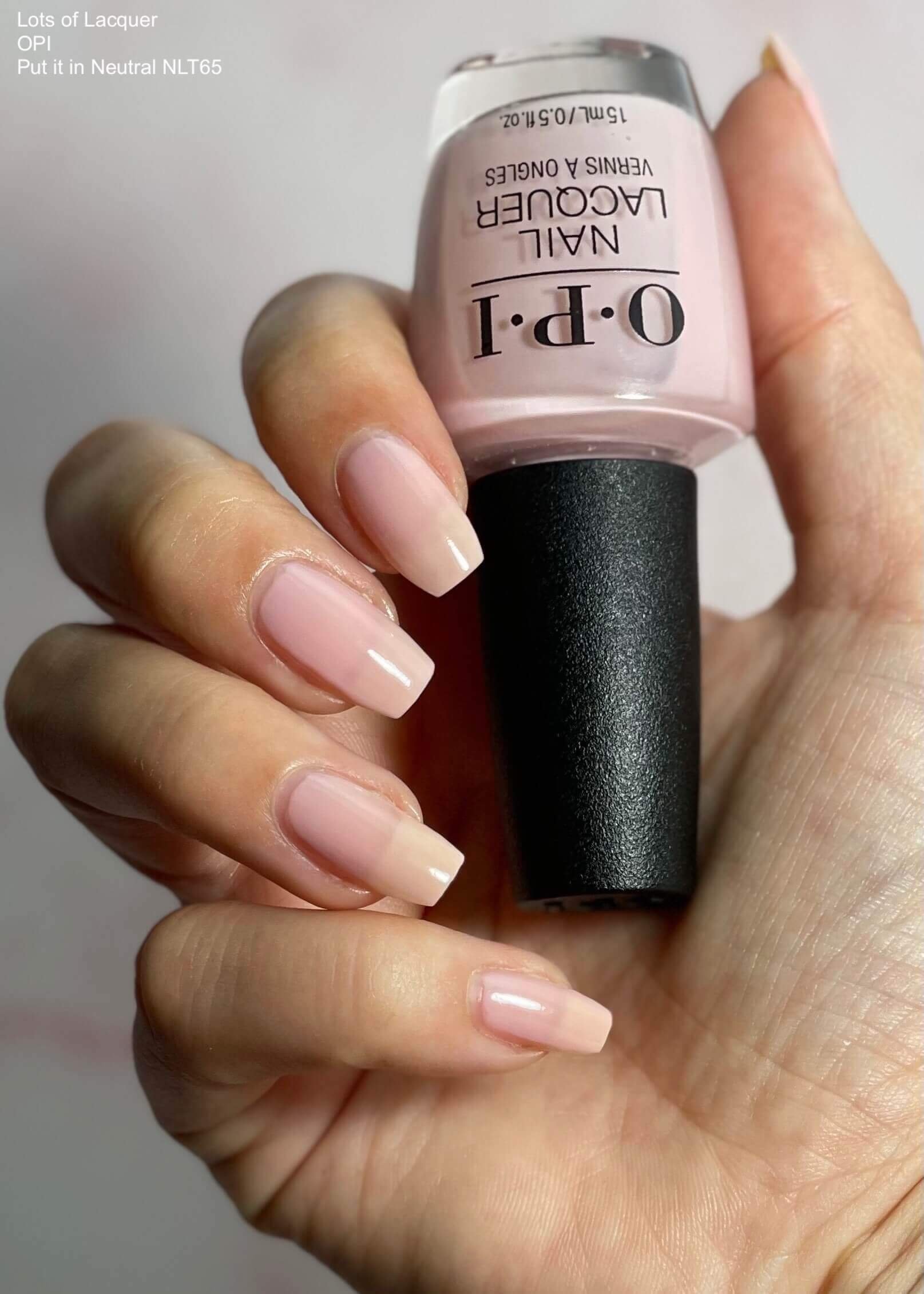 Opi put it in neutral vs tiramisu for two lots of lacquer