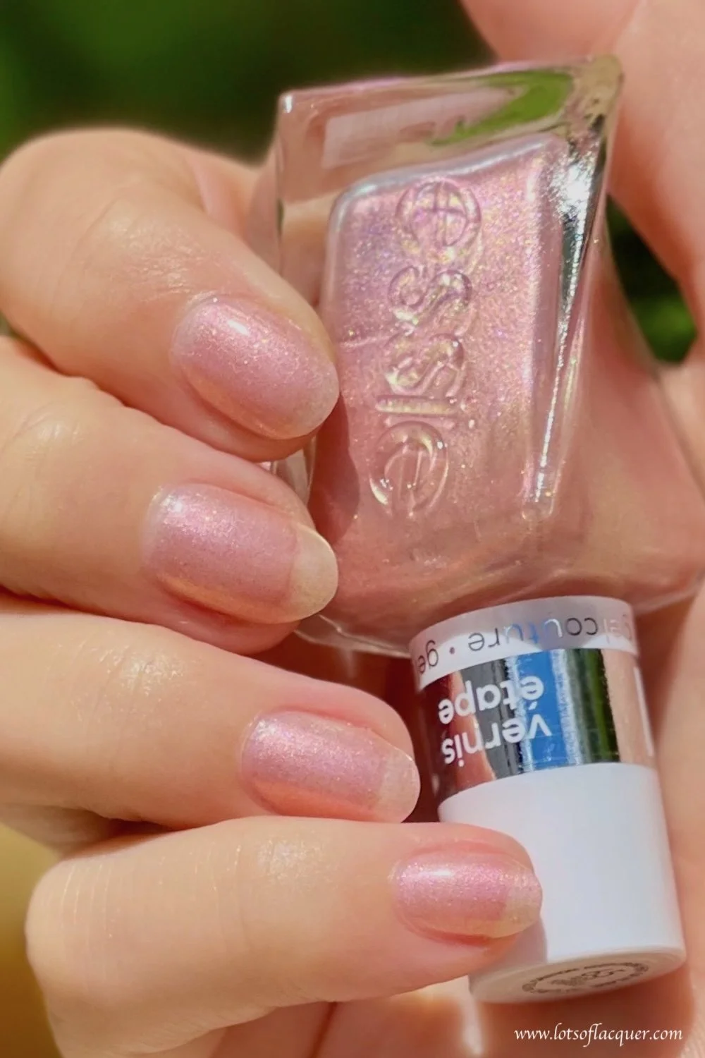essie gel couture liquid diamonds frost yourself swatch