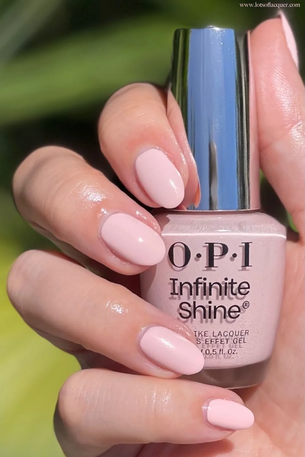 OPI Infinite Shine Pretty Pink Perseveres swatch