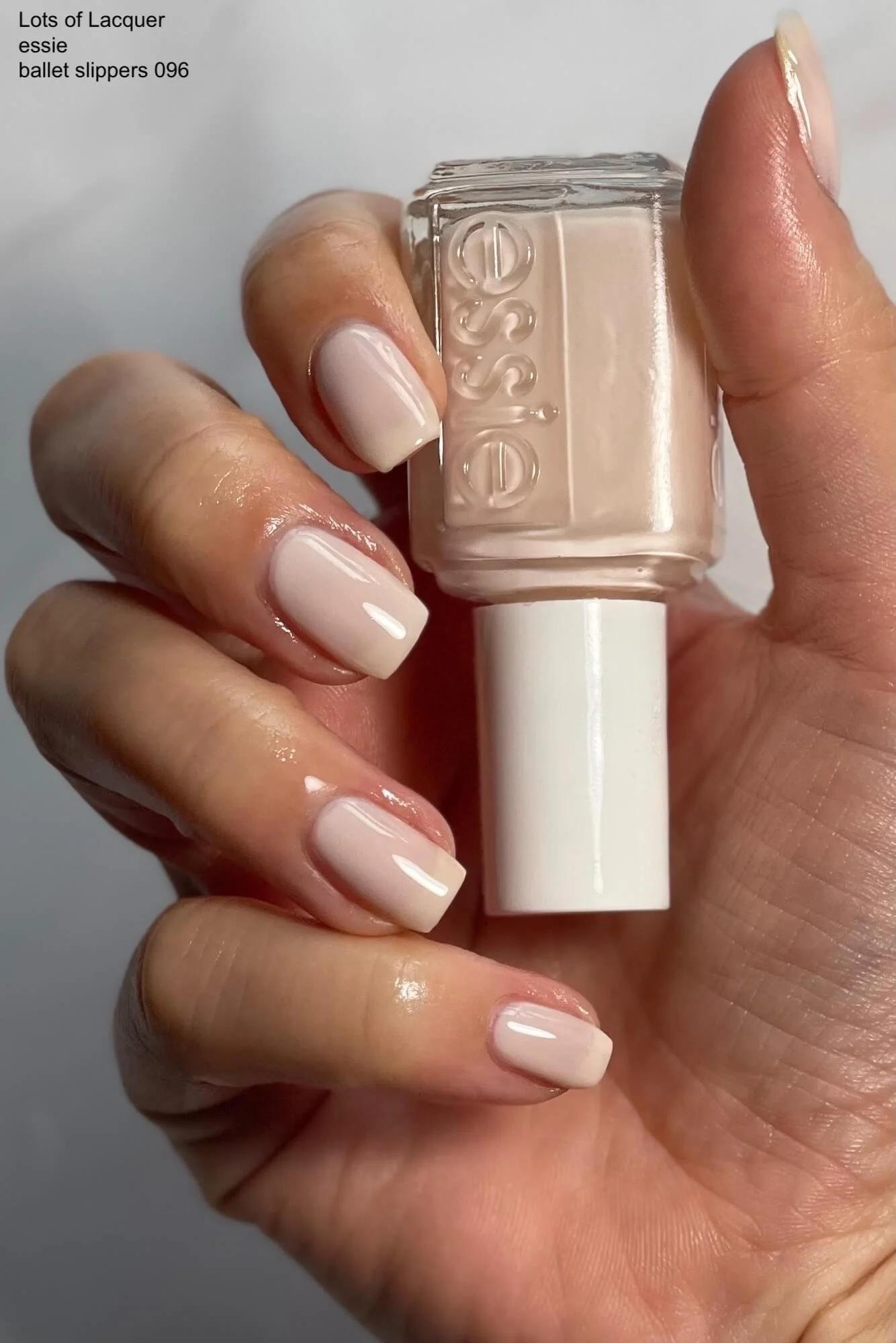 essie ballet slippers VS limoscene — Lots of Lacquer