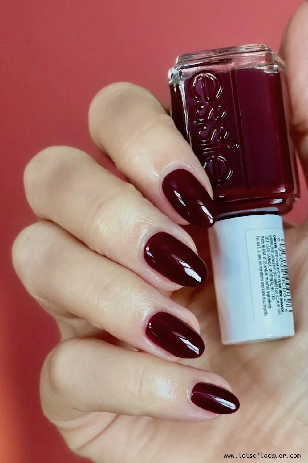 essie bordeaux swatches - burgundy nail color