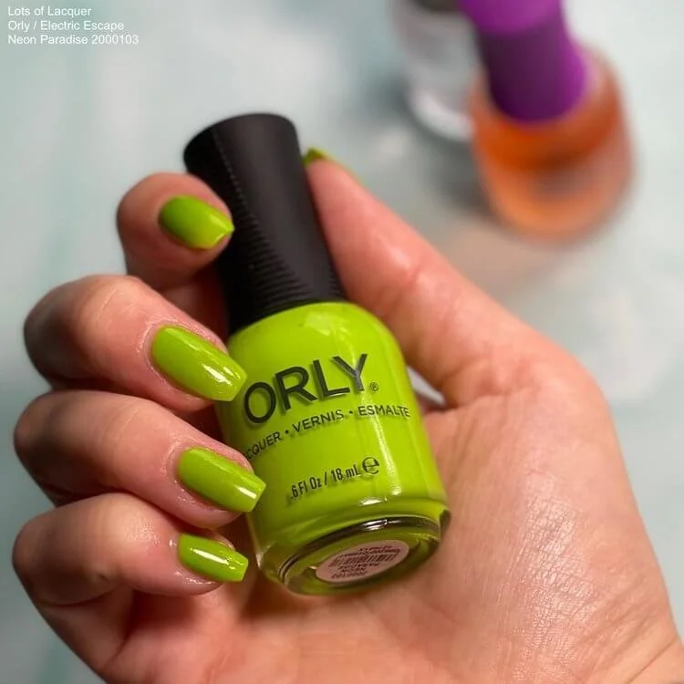 Neon Green Nails — Lots of Lacquer
