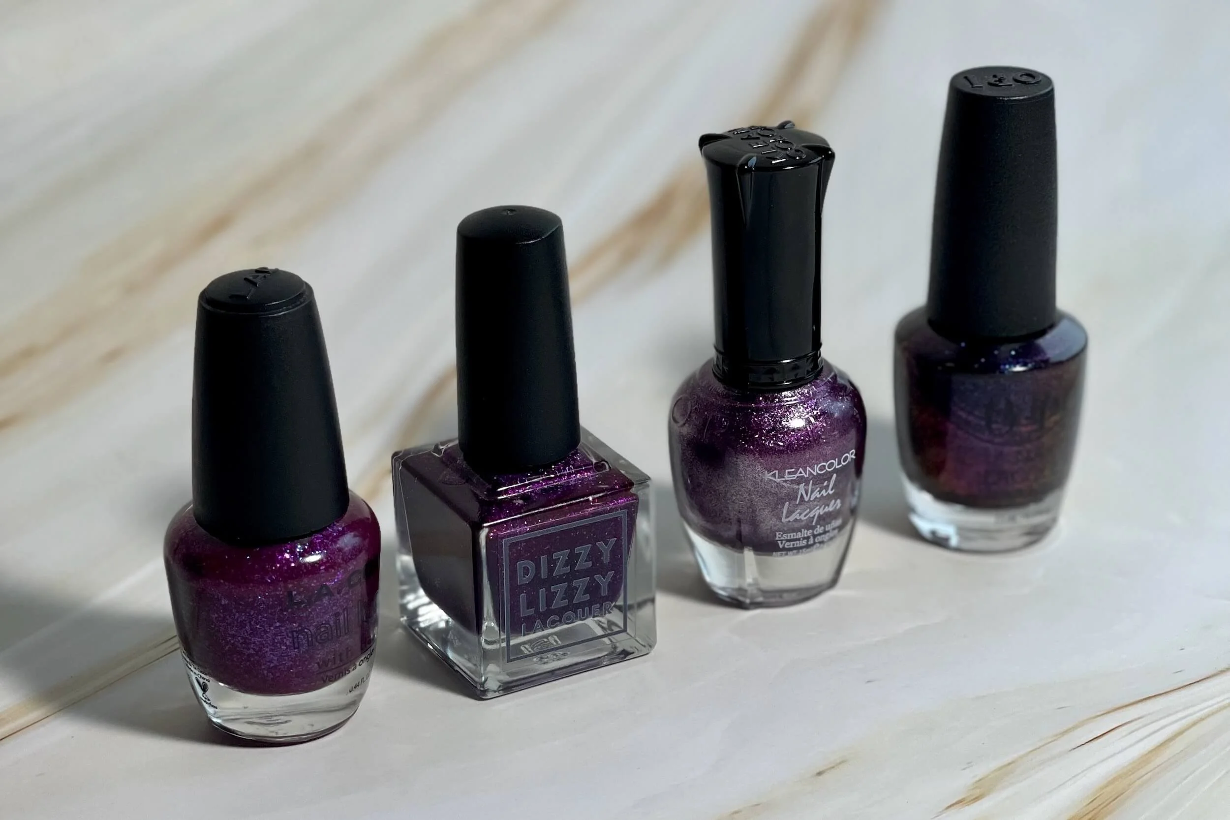 Dark Purple Nails With Glitter — Lots of Lacquer