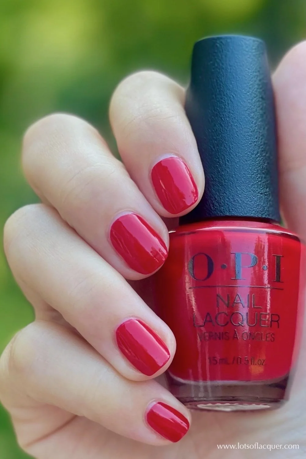 OPI Red Hot Rio swatch