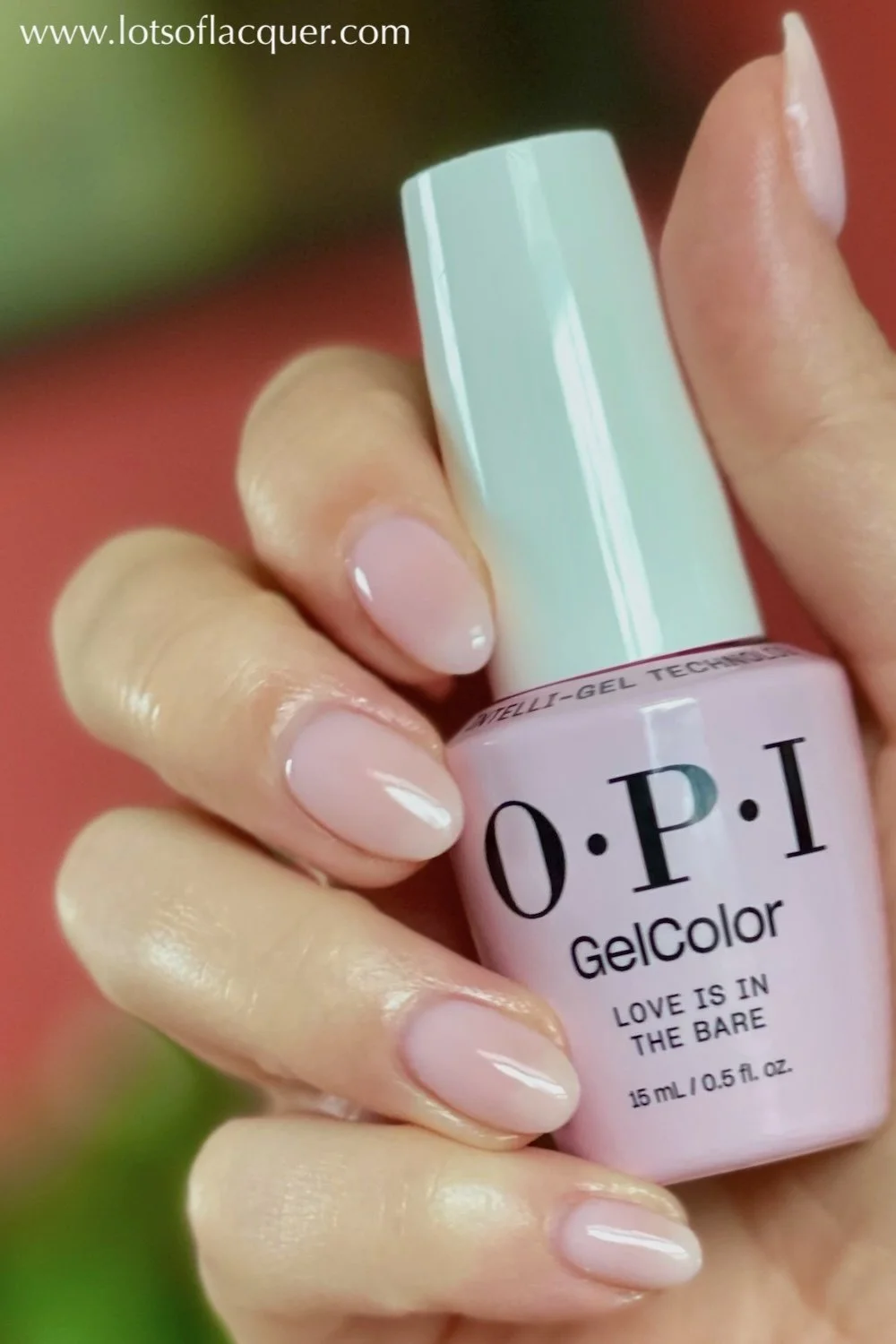 Gifted by Beyond Polish / OPI GelColor Love is in the Bare swatch