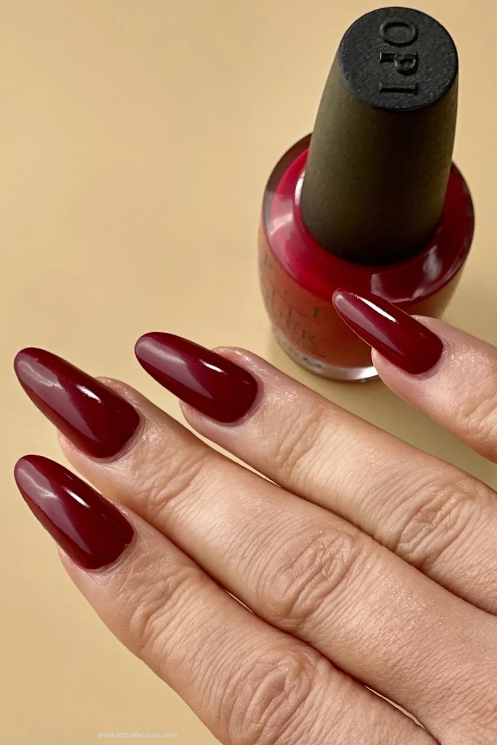 OPI Click Flick Cherry Swatch