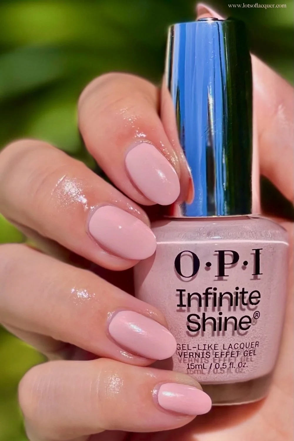 OPI Infinite Shine Pretty Pink Perseveres swatch