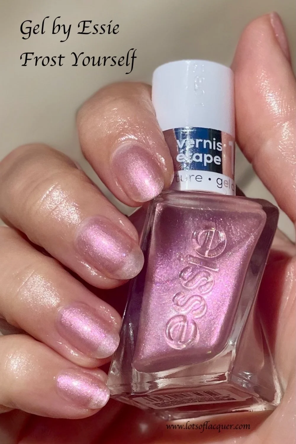 essie gel couture liquid diamonds frost yourself swatch