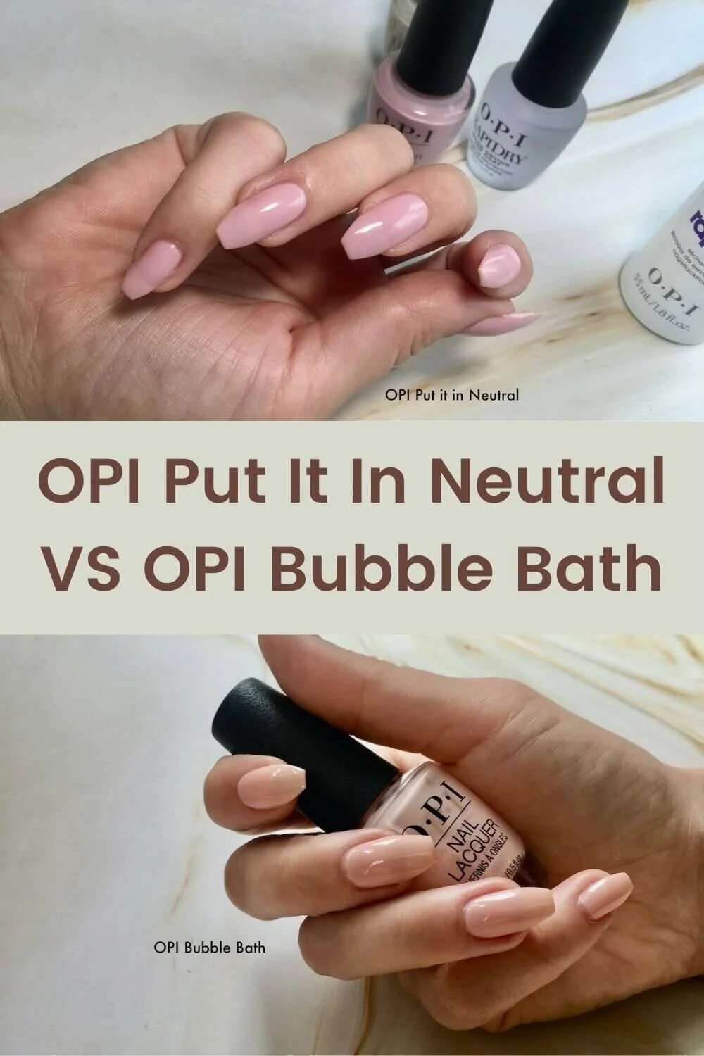 OPI Put it in Neutral Swatch — Lots of Lacquer