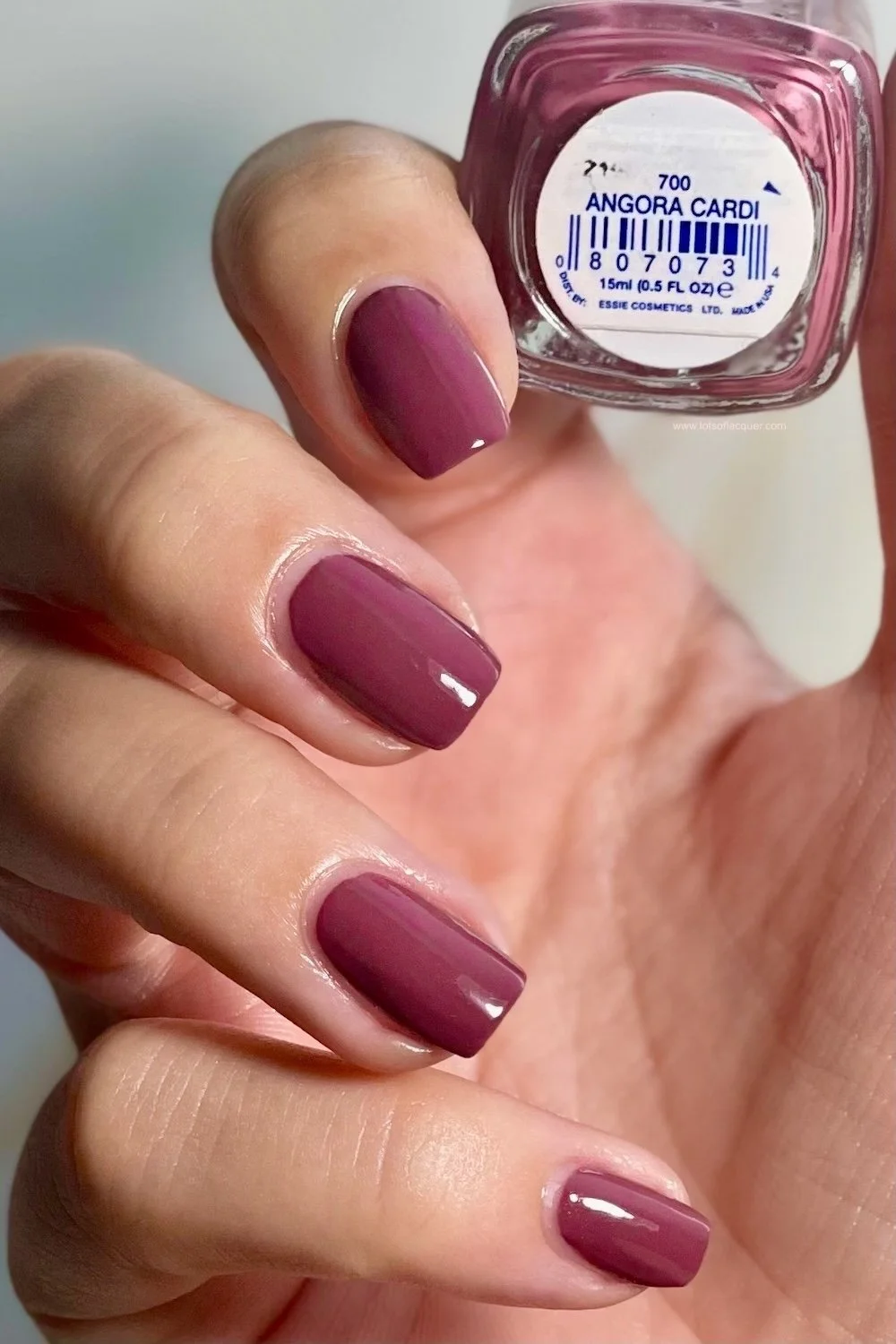 essie angora cardi swatch