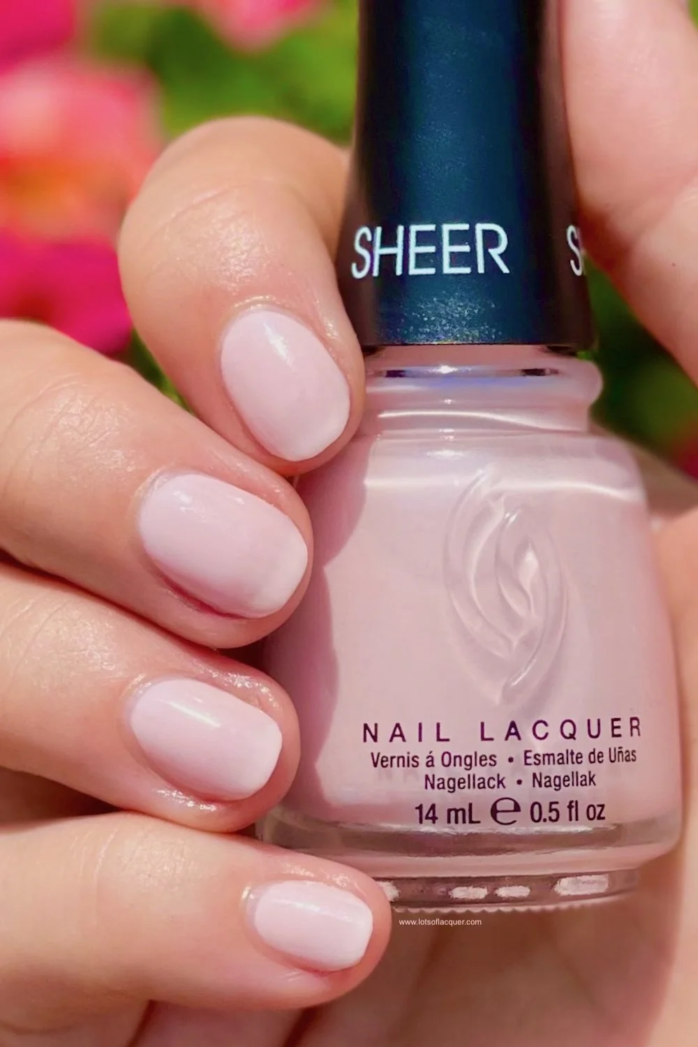 giveaway prize / China Glaze Light As Lace swatch