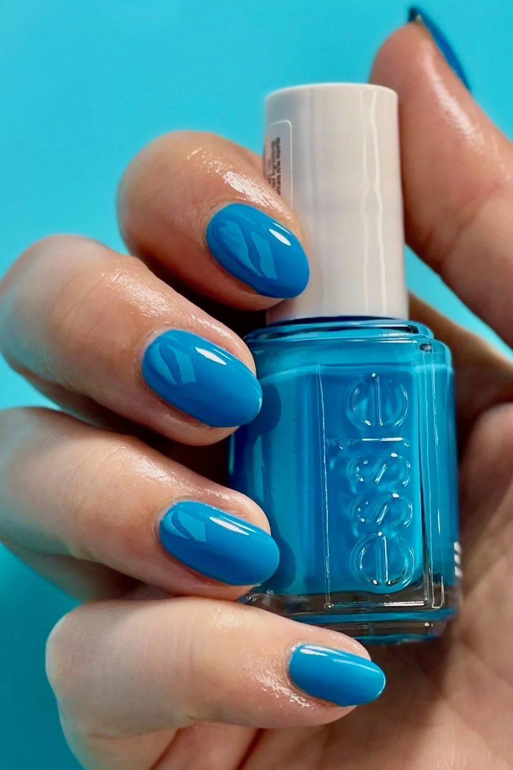 essie offbeat chic - a bright blue nail color
