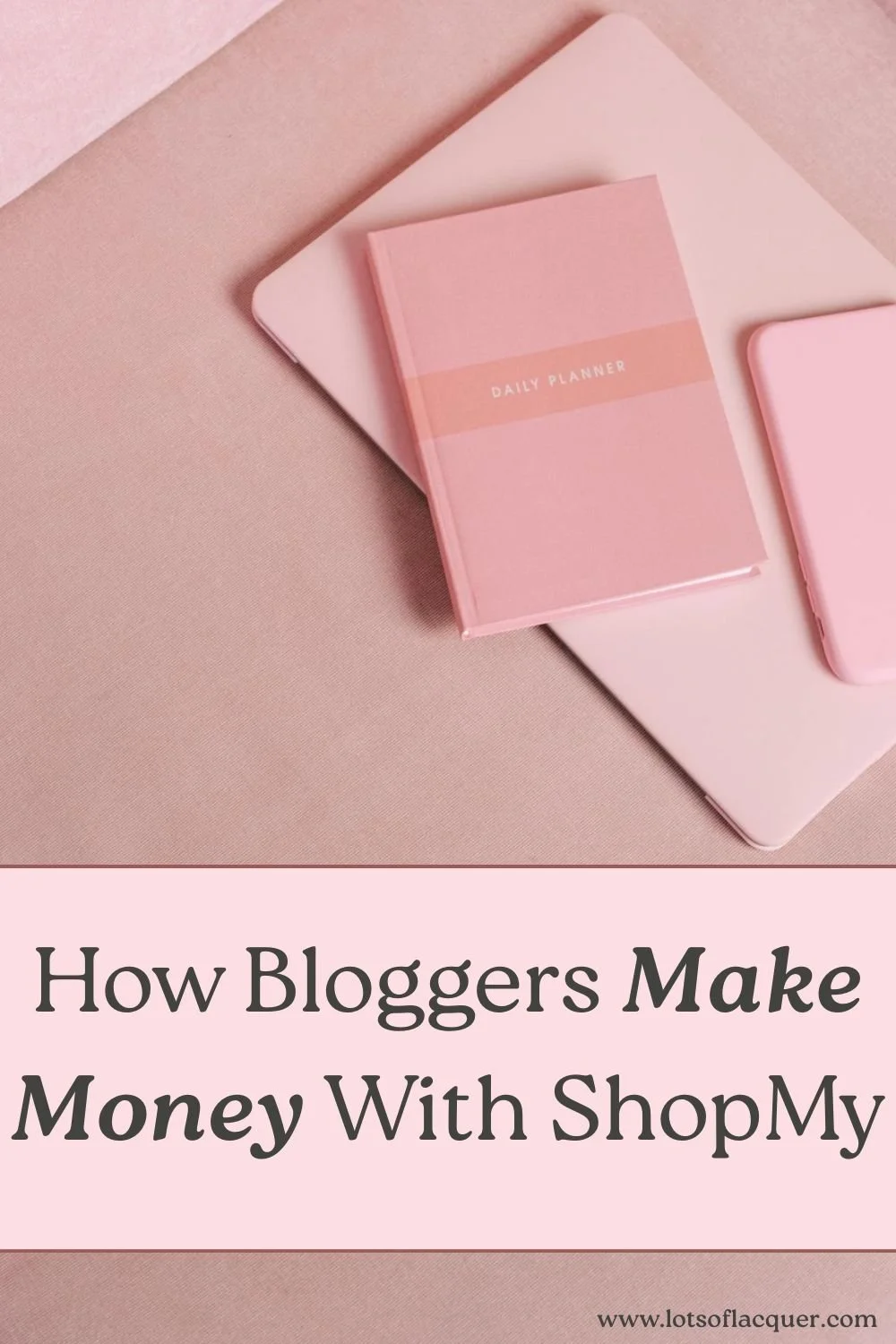 Photo of How Bloggers Make Money With ShopMy with pink planner and couch by Ivan S on Pexels