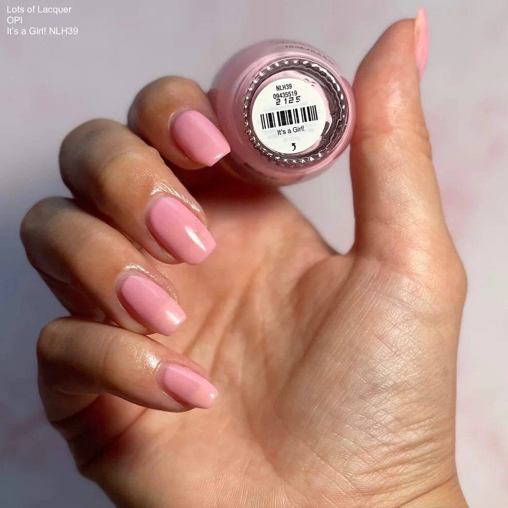 OPI Bubble Bath VS It's a Girl! — Lots of Lacquer