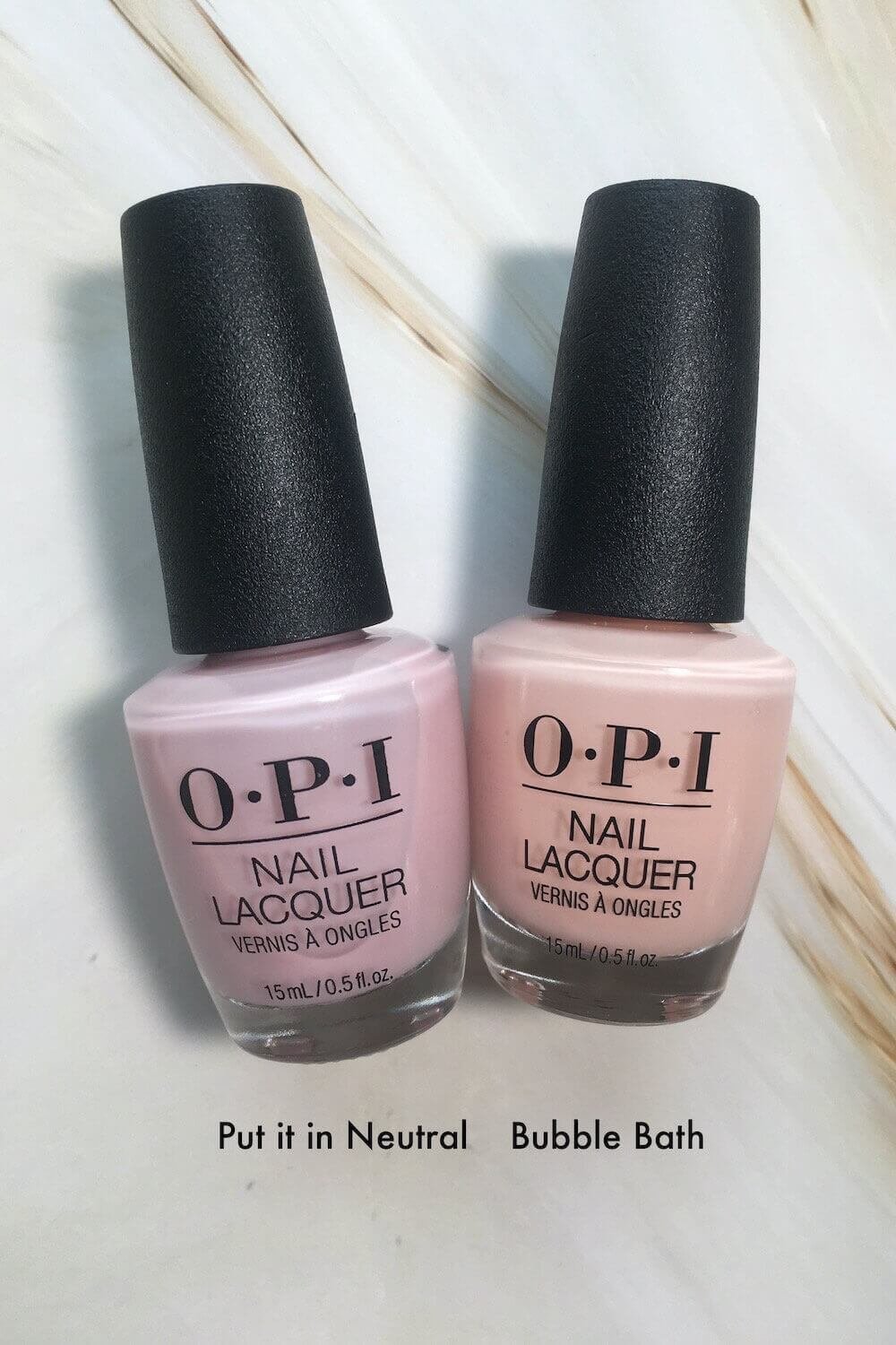 OPI Put it in Neutral Swatch — Lots of Lacquer