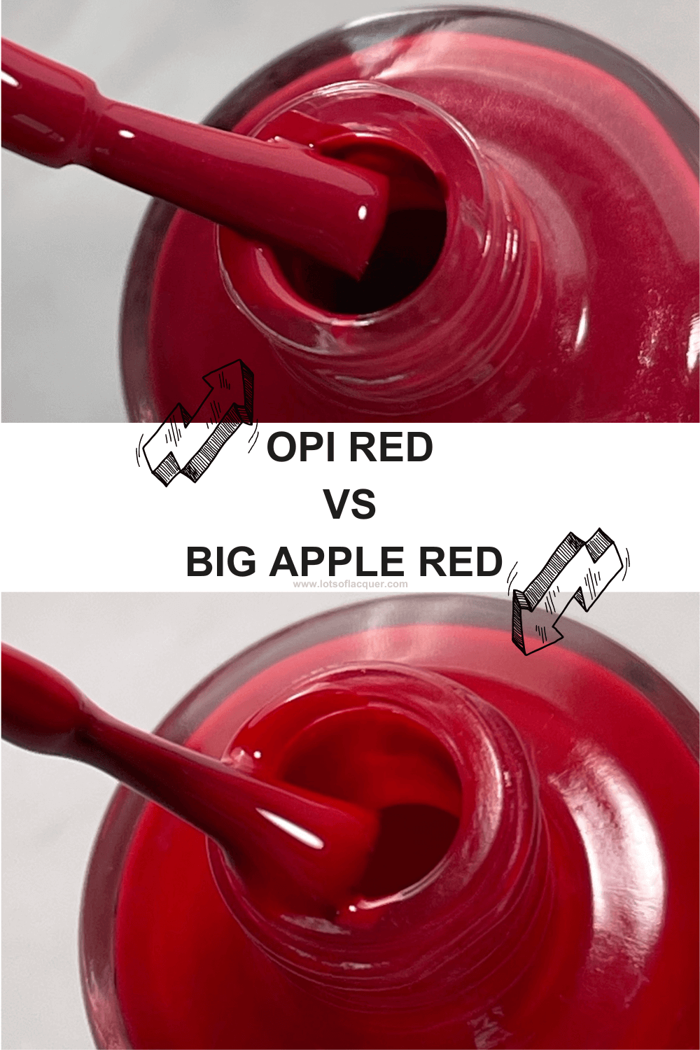opi got the mean reds vs opi having a big head day vs opi big apple
