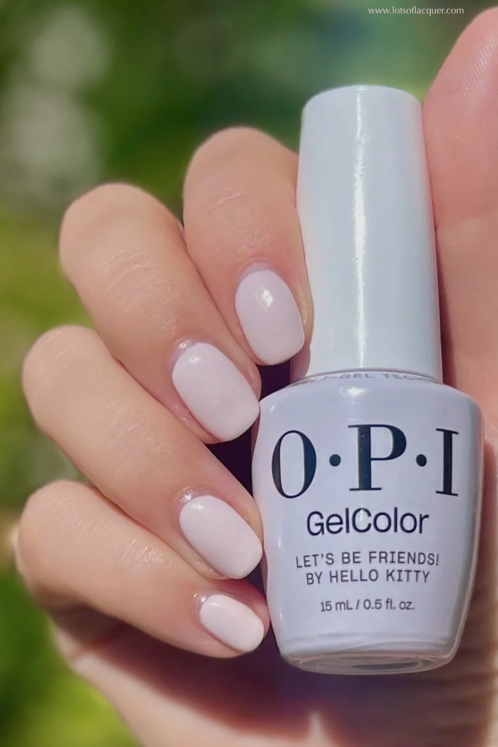 OPI GelColor Intelli-Gel Formula Let’s Be Friends! By Hello Kitty after 14 days of wear