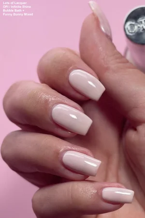 OPI Bubble Bath and Funny Bunny Mixed