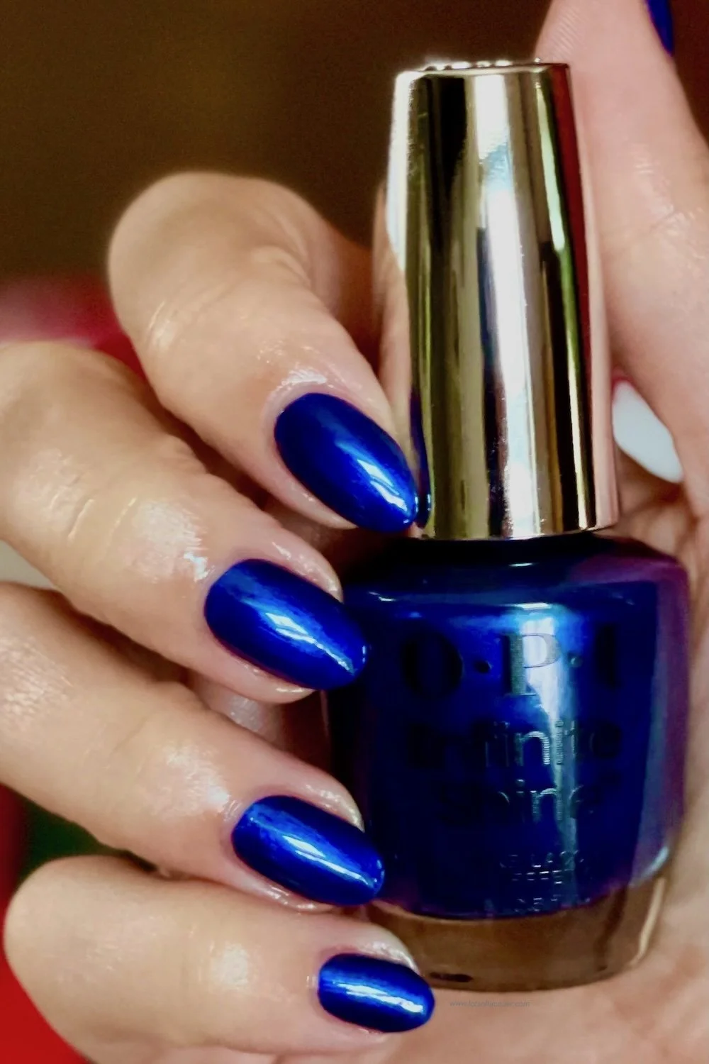 gifted by Beyond Polish / OPI Infinite Shine Sneak A Blue Candy