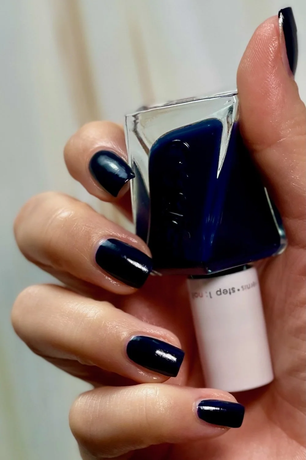 Gel by Essie Caviar Bar - a long wearing navy blue nail color