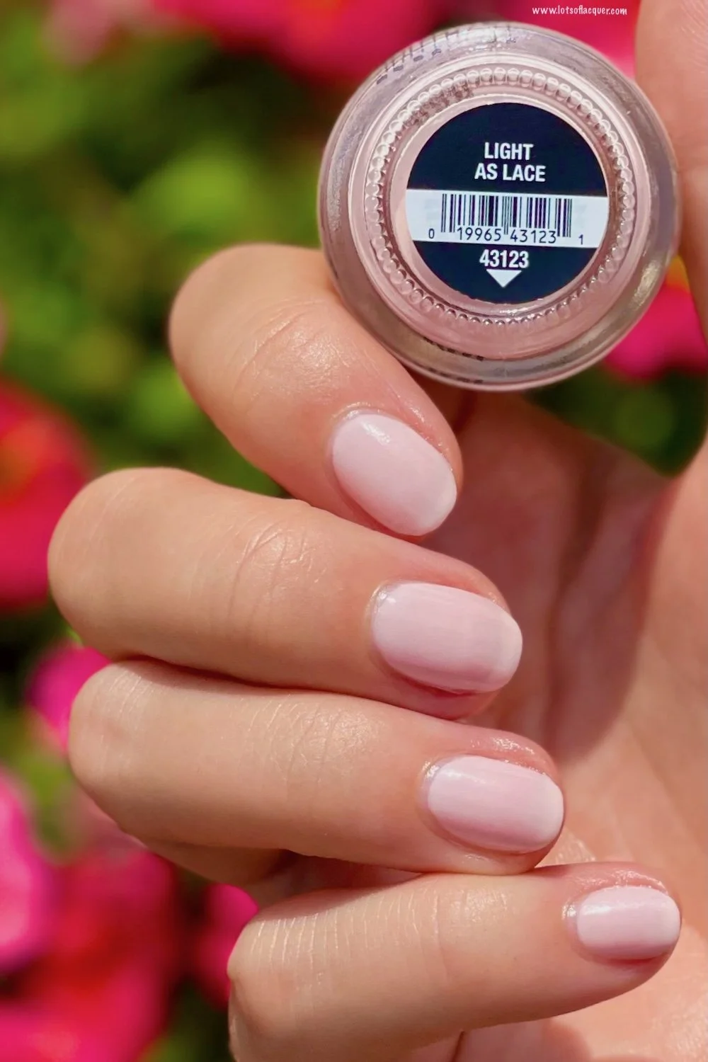 China Glaze Light as Lace swatch