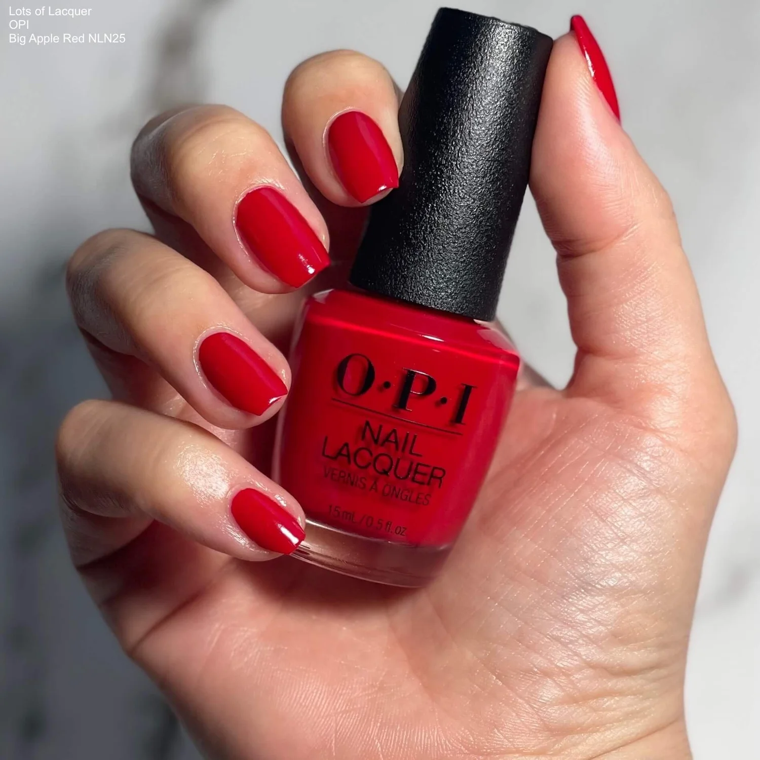 OPI Big Apple Red VS Thrill of Brazil — Lots of Lacquer