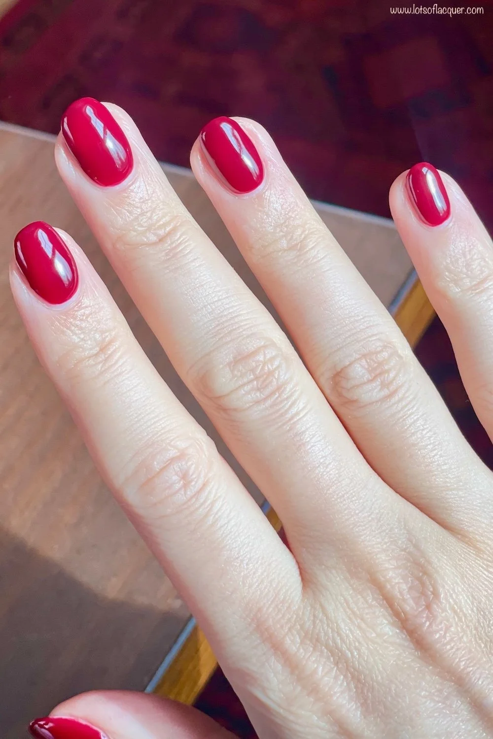 Shade gifted by Beyond Polish - OPI GelColor Malaga Wine swatch