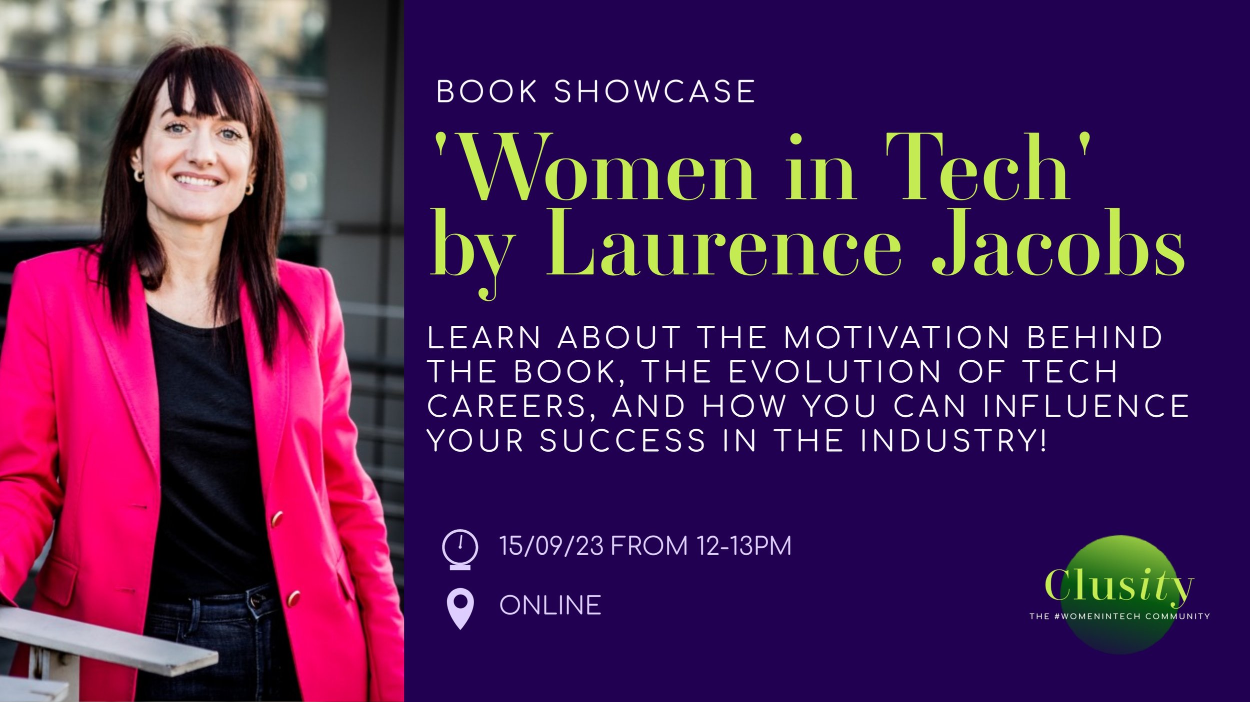 Book reading: Women in Tech by Laurence Jacobs