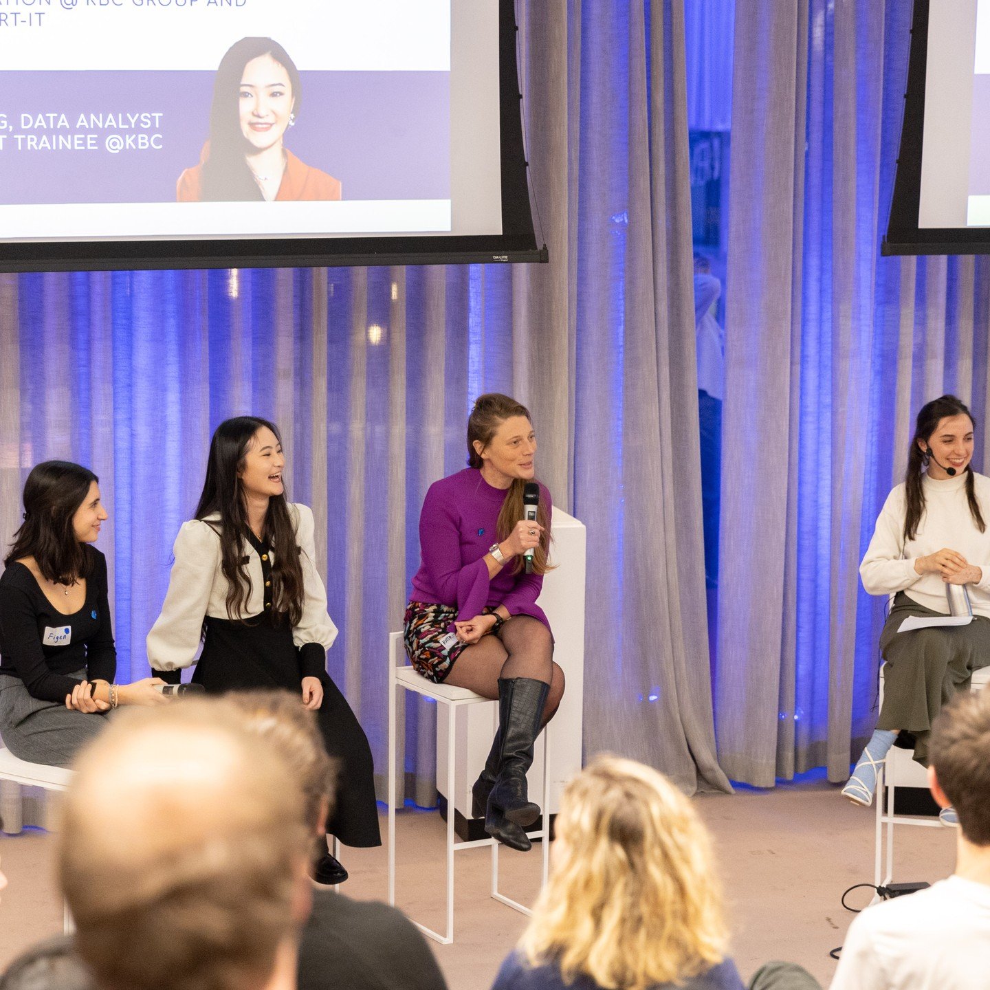 On november 19th, the iconic @wintercircusghent was coloured 💙BLUE💙 for team blue (aka @kbc_be ) &amp; Clusity. 

On our blog you can find a recap of the event &amp; the rest of the pictures! :) 
@kbc_surf_studio @kbcbrussels 

#womenintech
#inspir