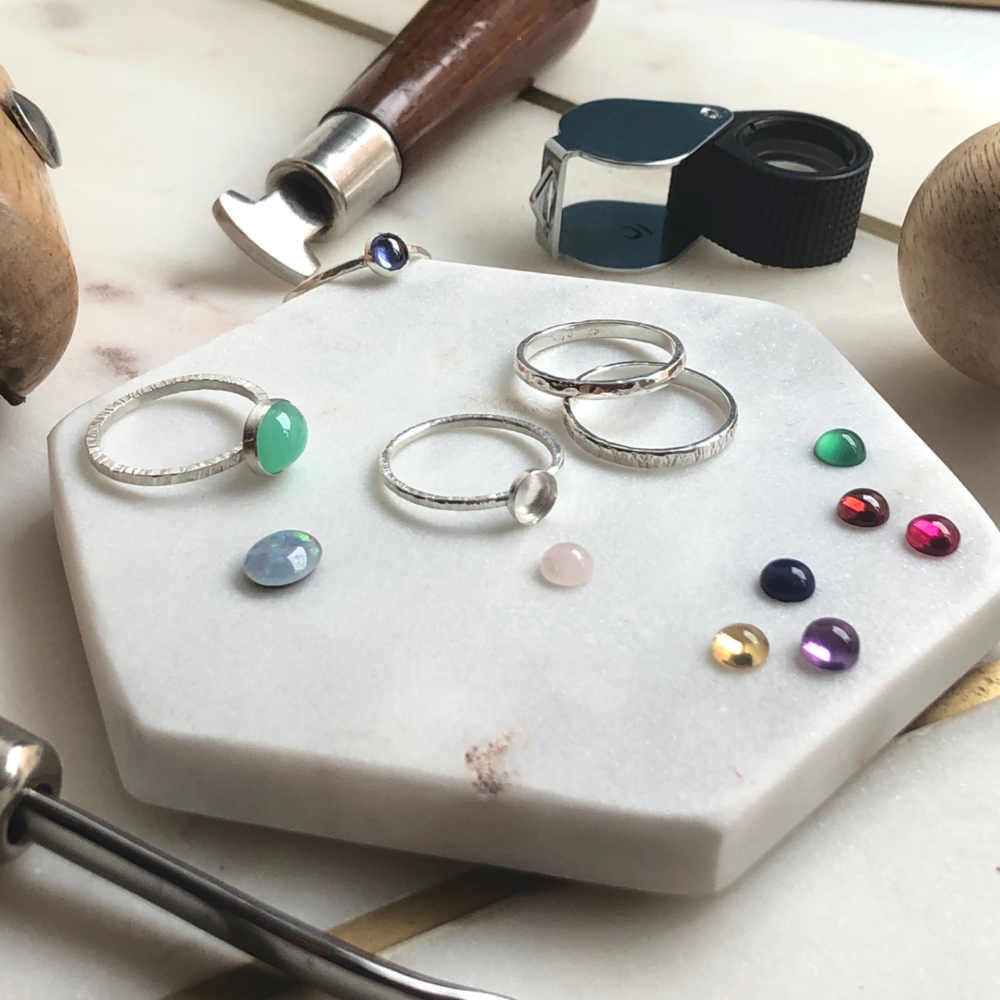 Stacking Silver Rings Workshop – Elsie Kaye Glassworks, LLC