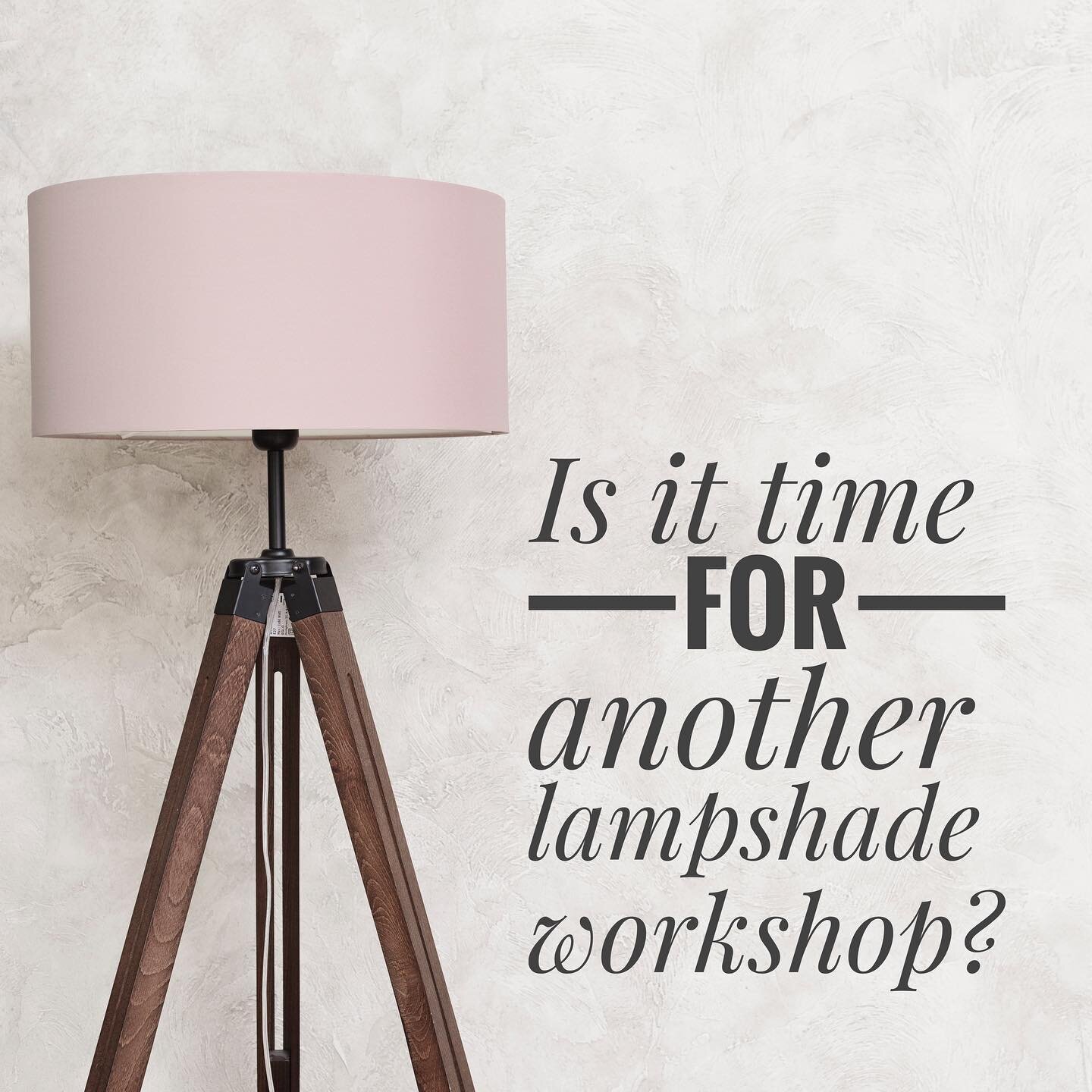 A couple of folk have asked recently about putting on another lampshade workshop. 
If anyone has maybe been doing up the house and would like to learn to make your own lampshades so that you can go. CRAZY with matching lamps and shades, then give me 