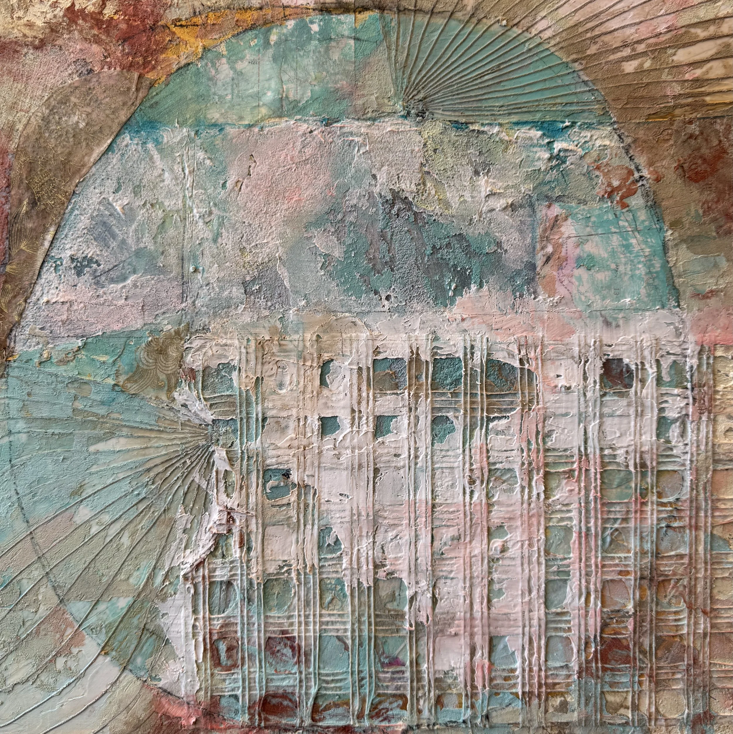 Tikkun Olam | Mixed Media on Panel | 16x16 | 900