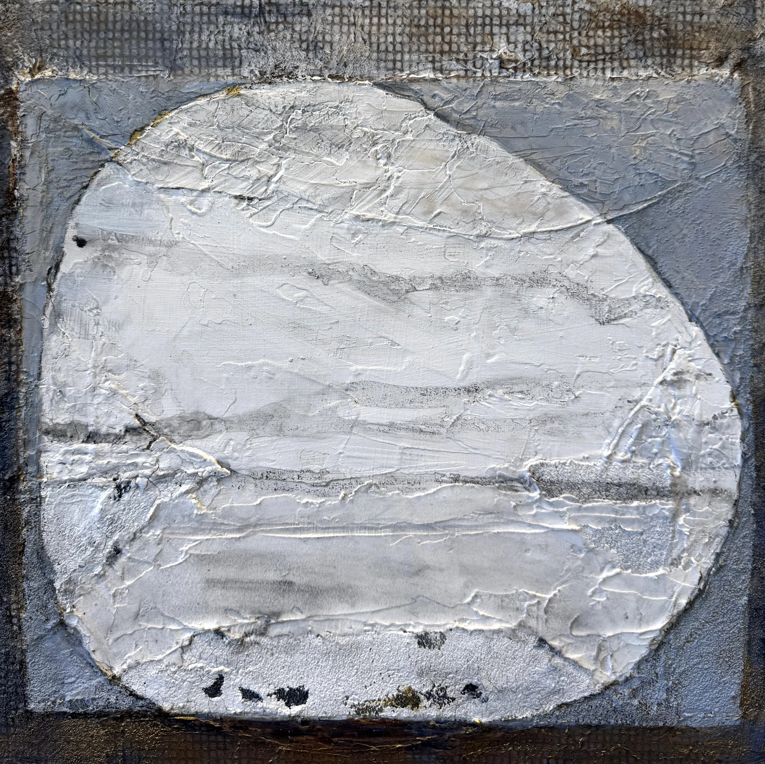 Unaccompanied Minor 16x16 |  Mixed Media on panel | $900