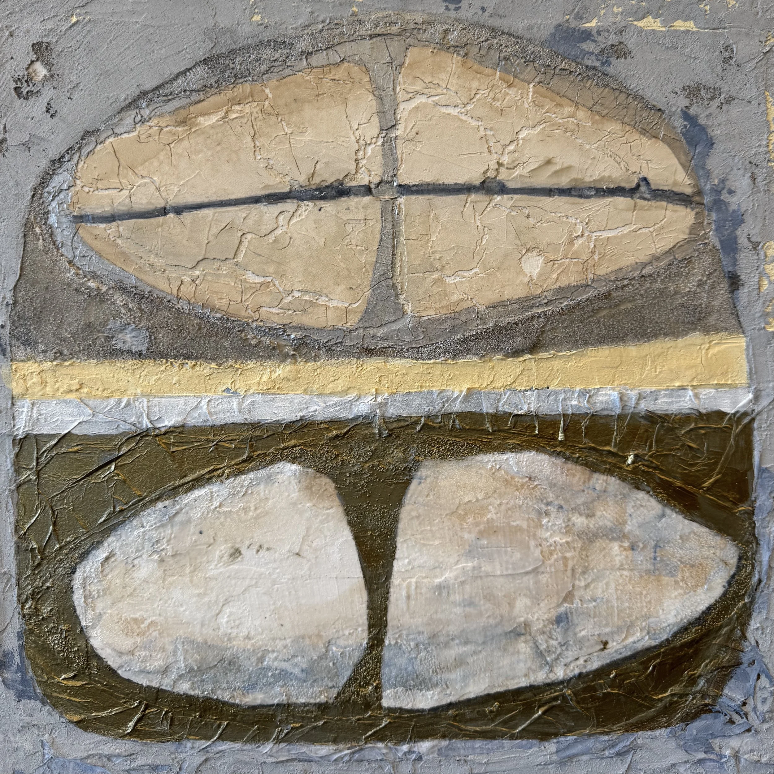 Paleolithic | Mixed Media on panel | 16x16 | 900