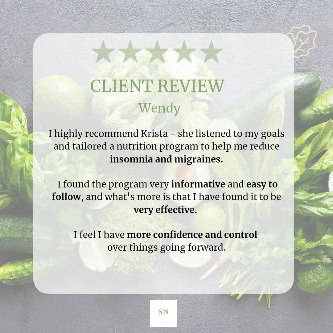 Wendy joined my 6 week nutrition review programme as she needed support with her insomnia and migraines. 

Her lack of sleep was affecting her ability to focus 🤯 and achieve her daily tasks. 

The insomnia was clearly having a big impact on her ener