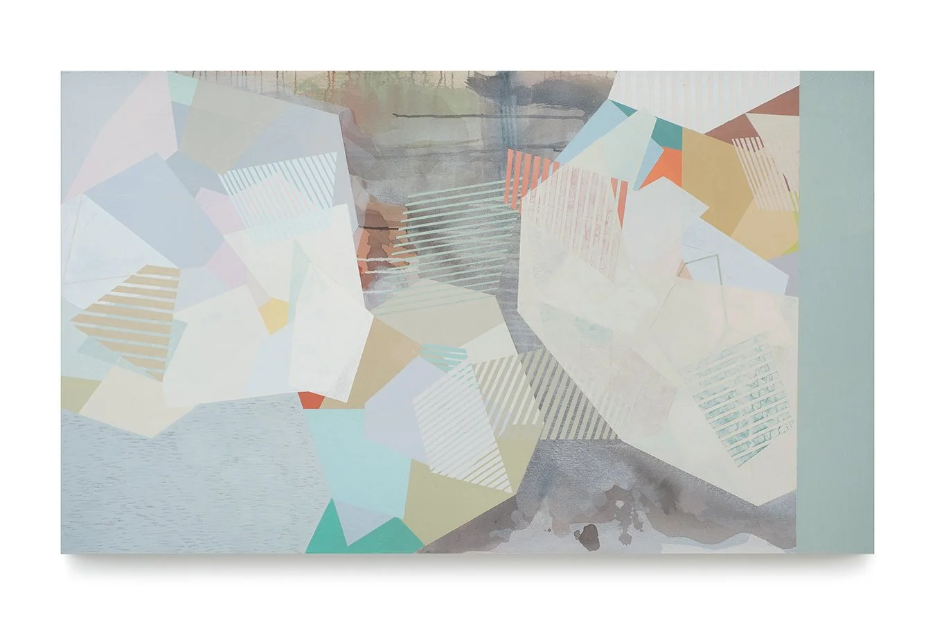 Lining Up, Oil & Acrylic on Canvas, 2023, 34"x56", available