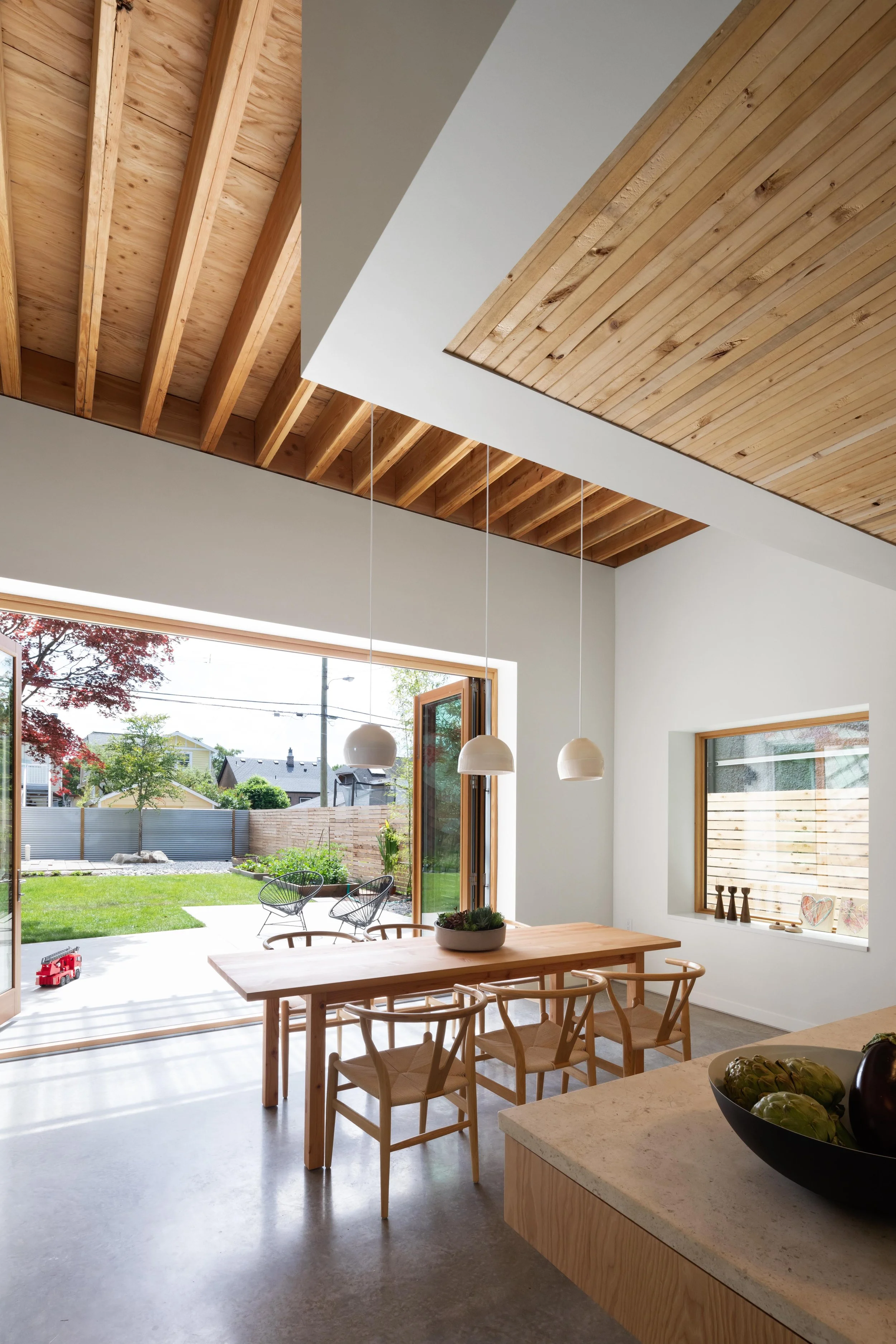 Custom Wheel-thrown Porcelain Pendants for the Shift House, Designed by Measured Architecture