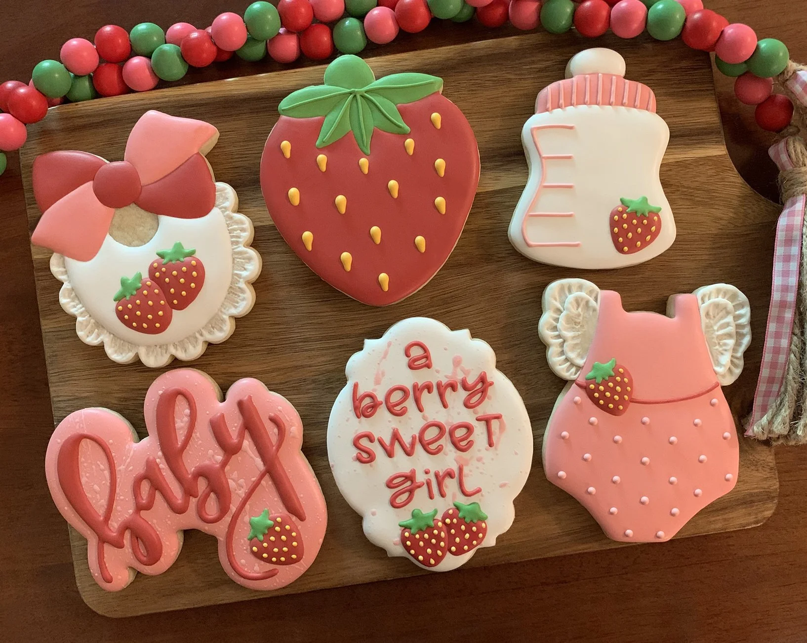 A Berry (Strawberry) Sweet Girl - Sugar Cookie Dozen