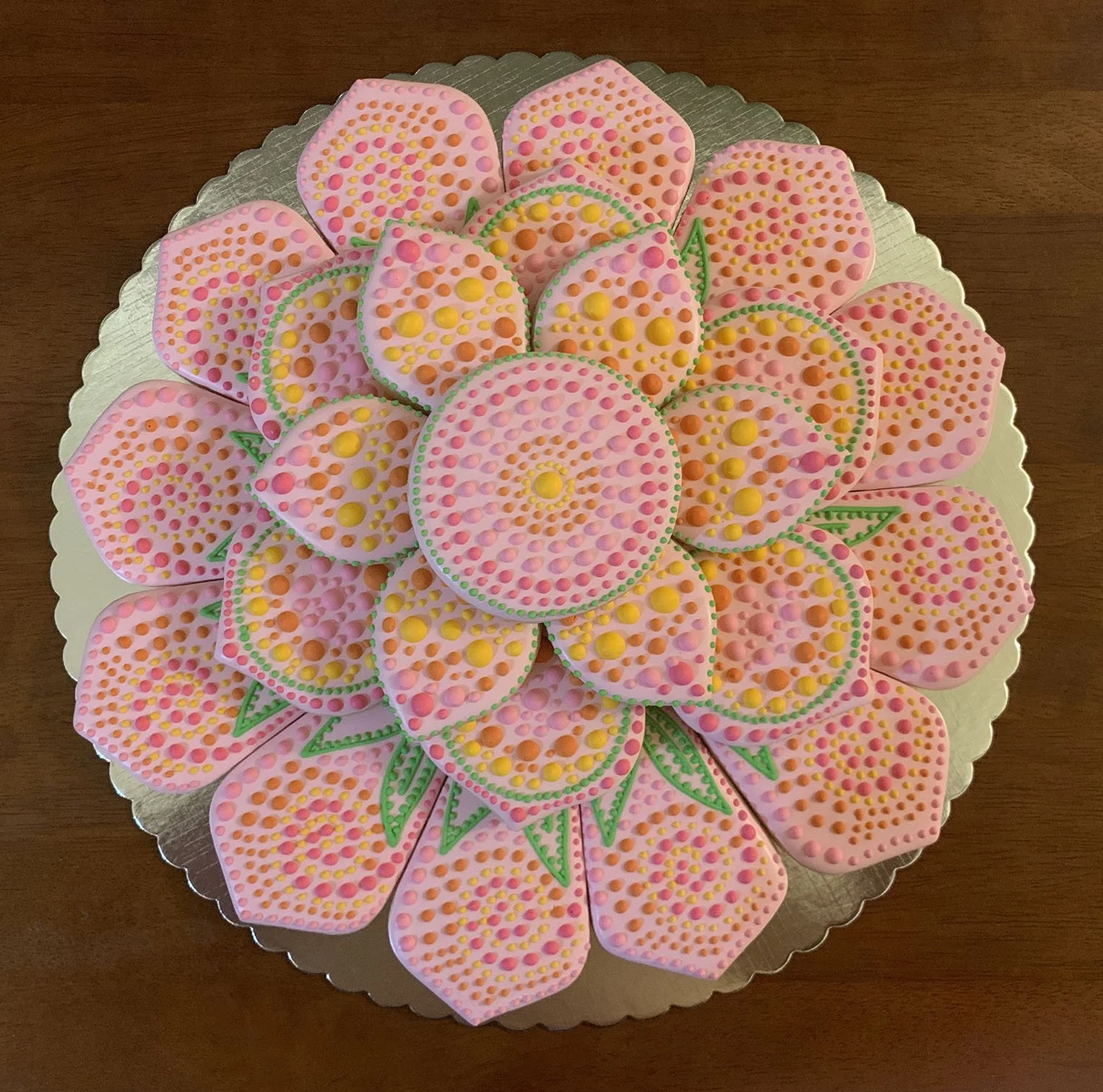 Mandala Platter - 25 Sugar Cookies
