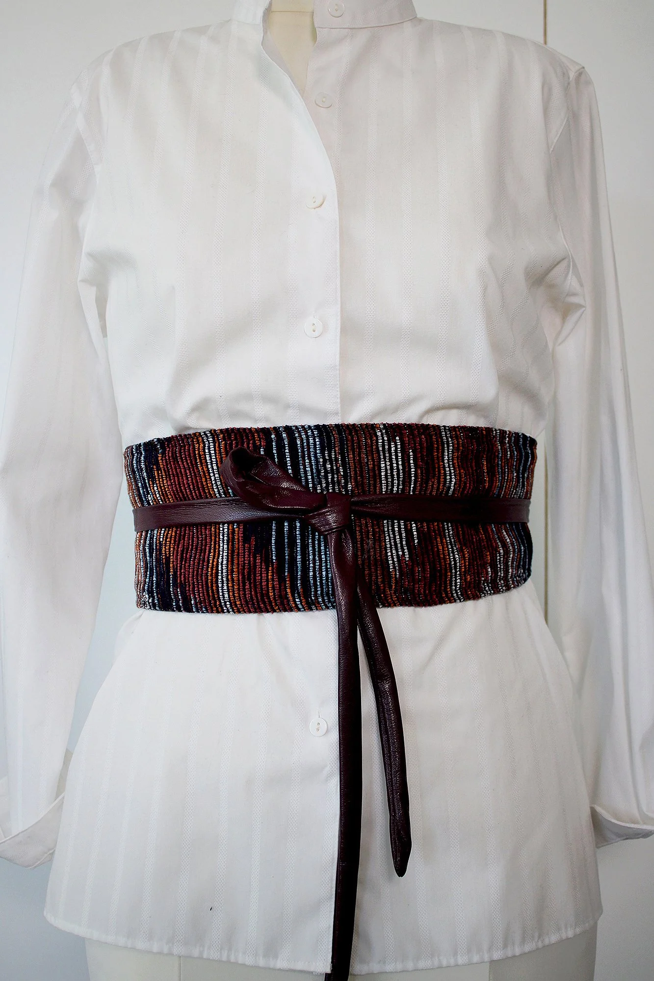 Obi Chenille Fabric Belt