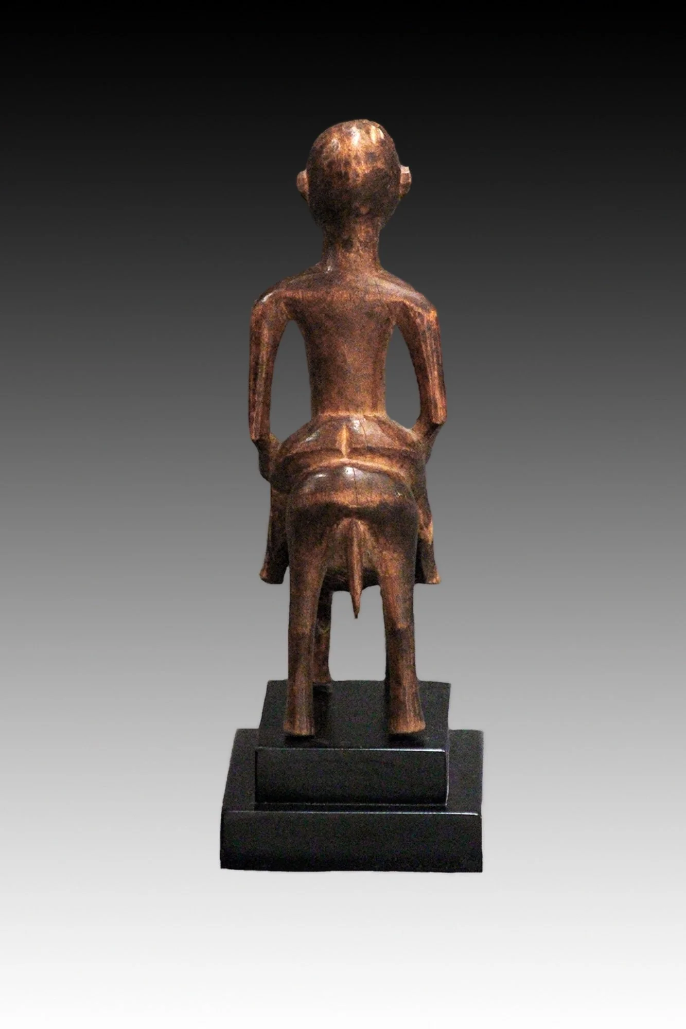 Senufo horse and rider, back view, Ivory Coast.  www.intriguegallery.com