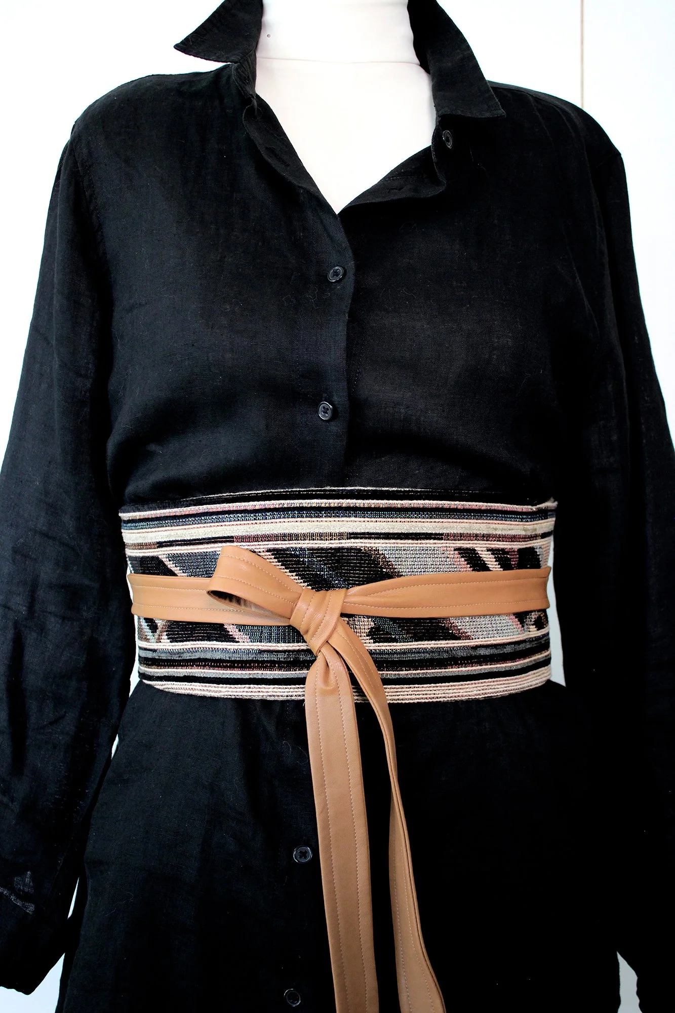 Obi Brocade Geometric Design Belt