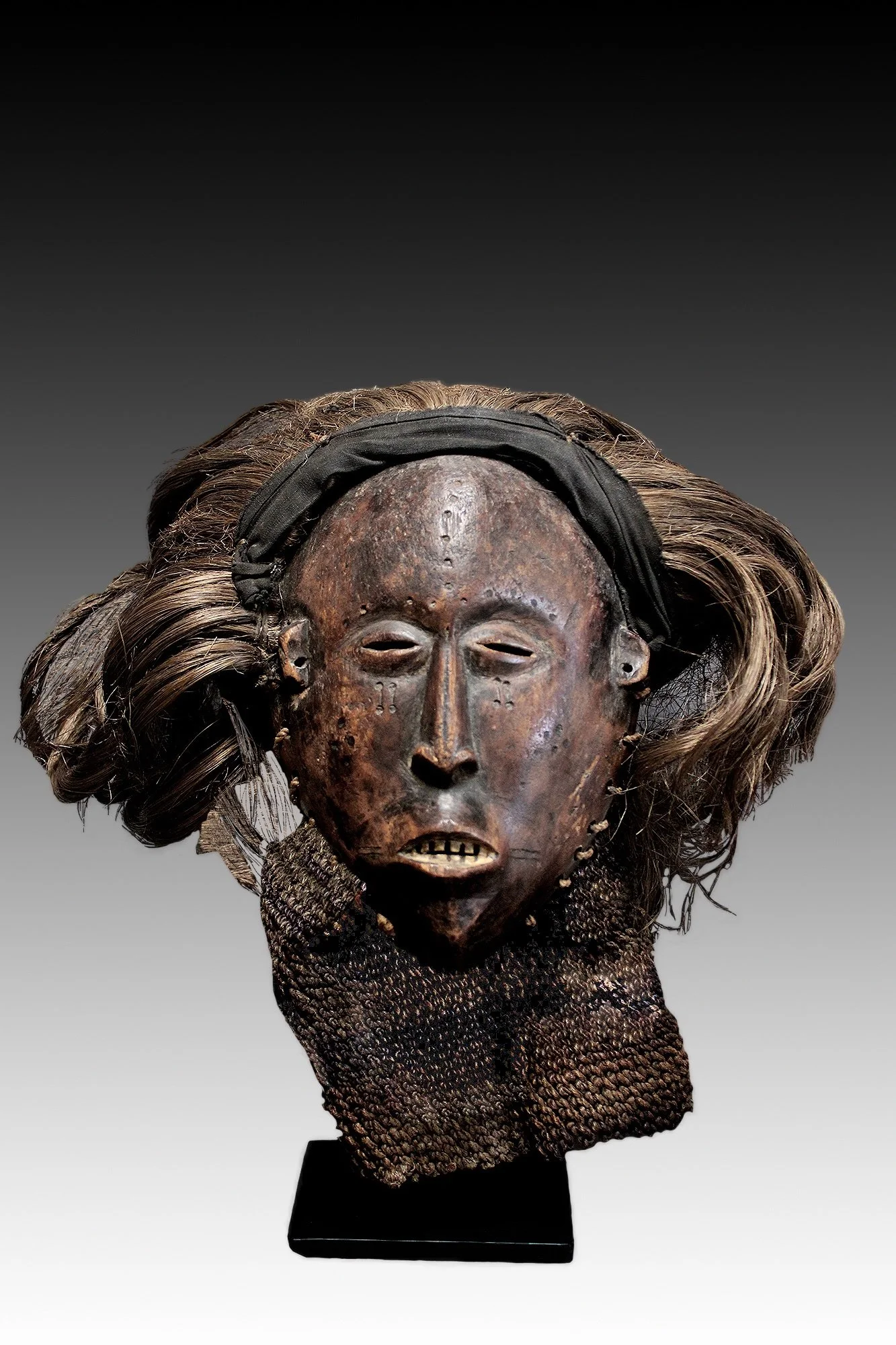 Lwena mask, traditional masks from Zambia.  www.intriguegallery.com